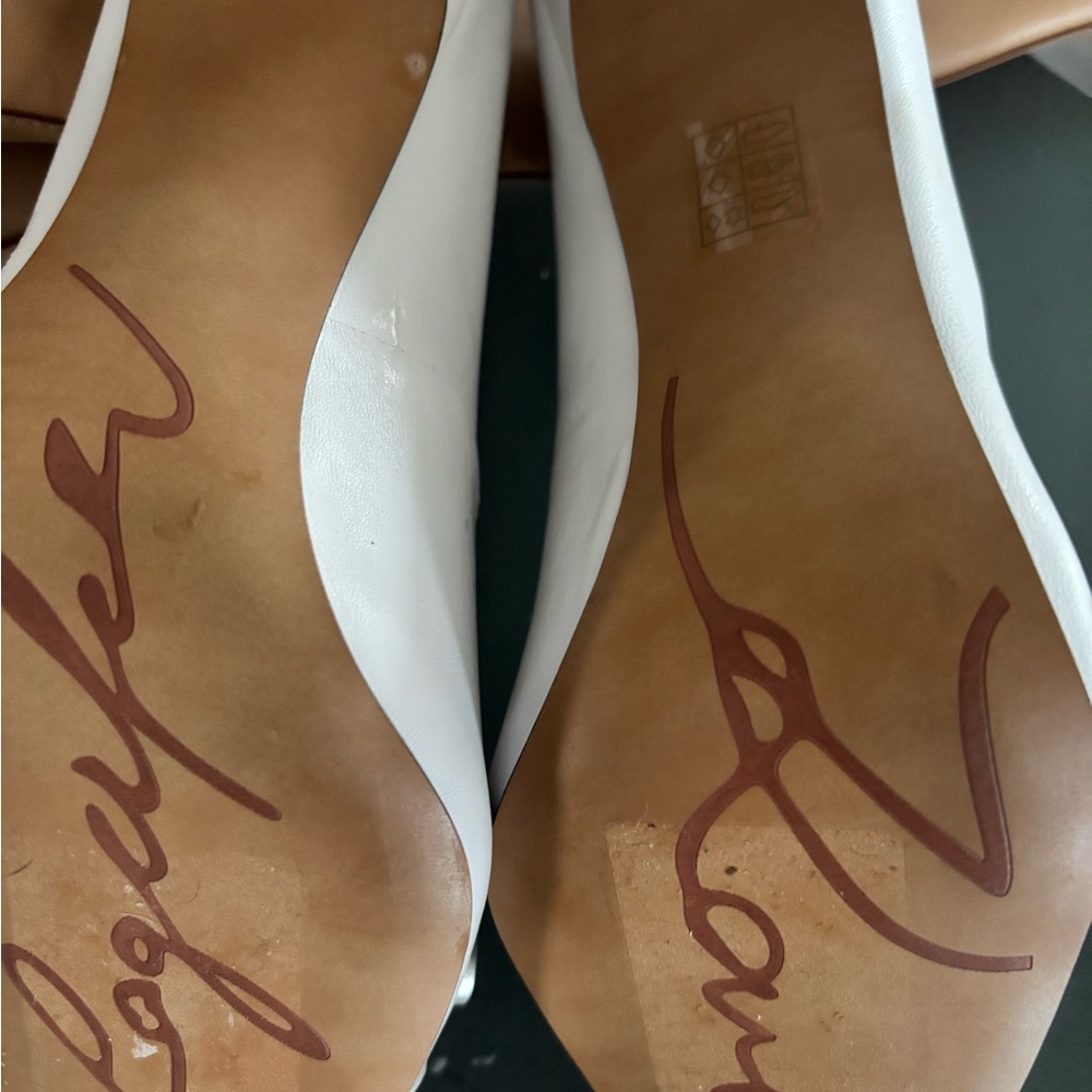 Chic White Karl Lagerfeld Heels with Studded Detail no missing gems- NWT - Picture 6 of 9